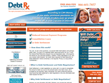 Tablet Screenshot of debtrx.com